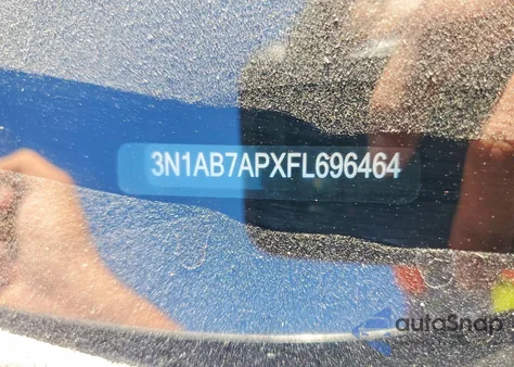 2015 Nissan Sentra S из США, поврежденный, VIN 3N1AB7APXFL696464